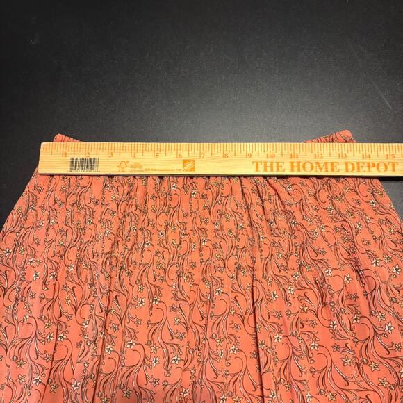 NWT Max Studio Orange Floral Mini Skirt Women’s Size S Small Spring Summer - Picture 3 of 7
